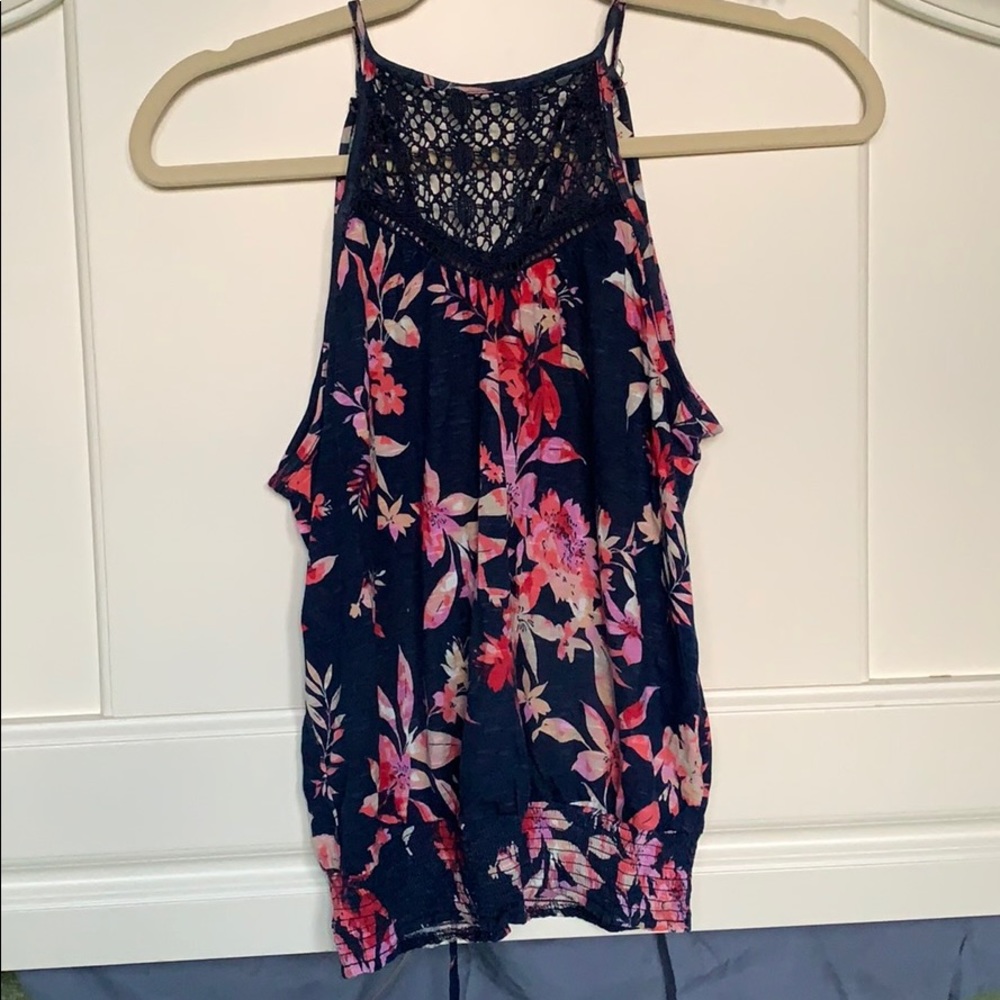 AEROPOSTALE adorable flowered high neck top